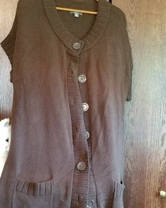 Apt 9 long sweater  vest brown